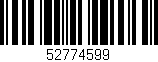 Código de barras (EAN, GTIN, SKU, ISBN): '52774599'