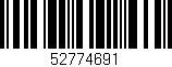 Código de barras (EAN, GTIN, SKU, ISBN): '52774691'
