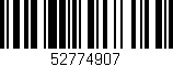 Código de barras (EAN, GTIN, SKU, ISBN): '52774907'