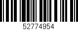 Código de barras (EAN, GTIN, SKU, ISBN): '52774954'