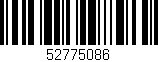 Código de barras (EAN, GTIN, SKU, ISBN): '52775086'