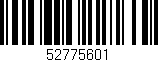 Código de barras (EAN, GTIN, SKU, ISBN): '52775601'