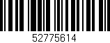 Código de barras (EAN, GTIN, SKU, ISBN): '52775614'