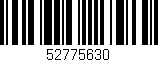 Código de barras (EAN, GTIN, SKU, ISBN): '52775630'