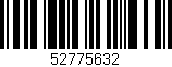 Código de barras (EAN, GTIN, SKU, ISBN): '52775632'