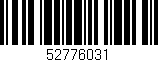 Código de barras (EAN, GTIN, SKU, ISBN): '52776031'
