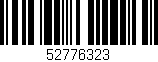 Código de barras (EAN, GTIN, SKU, ISBN): '52776323'