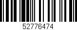 Código de barras (EAN, GTIN, SKU, ISBN): '52776474'