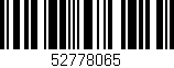Código de barras (EAN, GTIN, SKU, ISBN): '52778065'