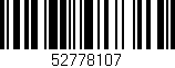 Código de barras (EAN, GTIN, SKU, ISBN): '52778107'