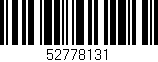 Código de barras (EAN, GTIN, SKU, ISBN): '52778131'