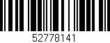 Código de barras (EAN, GTIN, SKU, ISBN): '52778141'