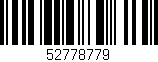 Código de barras (EAN, GTIN, SKU, ISBN): '52778779'