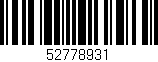 Código de barras (EAN, GTIN, SKU, ISBN): '52778931'