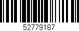 Código de barras (EAN, GTIN, SKU, ISBN): '52779187'
