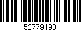 Código de barras (EAN, GTIN, SKU, ISBN): '52779198'