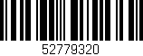 Código de barras (EAN, GTIN, SKU, ISBN): '52779320'