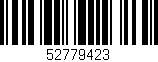 Código de barras (EAN, GTIN, SKU, ISBN): '52779423'