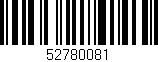 Código de barras (EAN, GTIN, SKU, ISBN): '52780081'