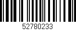 Código de barras (EAN, GTIN, SKU, ISBN): '52780233'