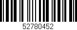 Código de barras (EAN, GTIN, SKU, ISBN): '52780452'