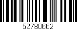 Código de barras (EAN, GTIN, SKU, ISBN): '52780662'