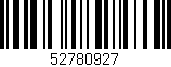 Código de barras (EAN, GTIN, SKU, ISBN): '52780927'