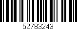 Código de barras (EAN, GTIN, SKU, ISBN): '52783243'