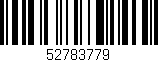 Código de barras (EAN, GTIN, SKU, ISBN): '52783779'