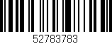 Código de barras (EAN, GTIN, SKU, ISBN): '52783783'
