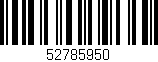 Código de barras (EAN, GTIN, SKU, ISBN): '52785950'