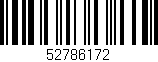 Código de barras (EAN, GTIN, SKU, ISBN): '52786172'