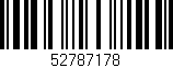 Código de barras (EAN, GTIN, SKU, ISBN): '52787178'