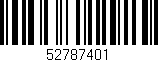 Código de barras (EAN, GTIN, SKU, ISBN): '52787401'