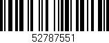 Código de barras (EAN, GTIN, SKU, ISBN): '52787551'