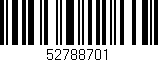Código de barras (EAN, GTIN, SKU, ISBN): '52788701'