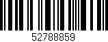 Código de barras (EAN, GTIN, SKU, ISBN): '52788859'