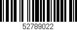 Código de barras (EAN, GTIN, SKU, ISBN): '52789022'