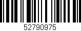 Código de barras (EAN, GTIN, SKU, ISBN): '52790975'