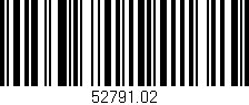 Código de barras (EAN, GTIN, SKU, ISBN): '52791.02'