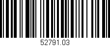 Código de barras (EAN, GTIN, SKU, ISBN): '52791.03'