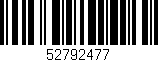 Código de barras (EAN, GTIN, SKU, ISBN): '52792477'