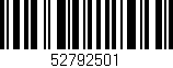 Código de barras (EAN, GTIN, SKU, ISBN): '52792501'