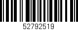 Código de barras (EAN, GTIN, SKU, ISBN): '52792519'