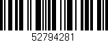Código de barras (EAN, GTIN, SKU, ISBN): '52794281'