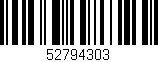 Código de barras (EAN, GTIN, SKU, ISBN): '52794303'