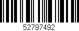 Código de barras (EAN, GTIN, SKU, ISBN): '52797492'