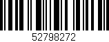 Código de barras (EAN, GTIN, SKU, ISBN): '52798272'
