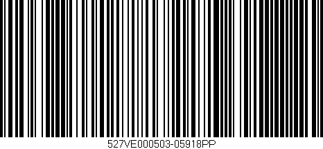 Código de barras (EAN, GTIN, SKU, ISBN): '527VE000503-05918PP'