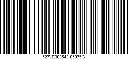 Código de barras (EAN, GTIN, SKU, ISBN): '527VE000543-06075G'